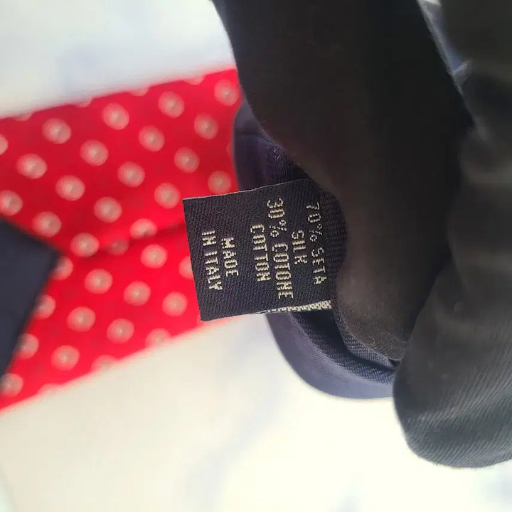 [BUNJANG] Tommy Hilfiger Silk Red Micro Pattern Tie / 타미힐피거 실크 레드 패턴 넥타이 7.8cm S~A+등급 G2