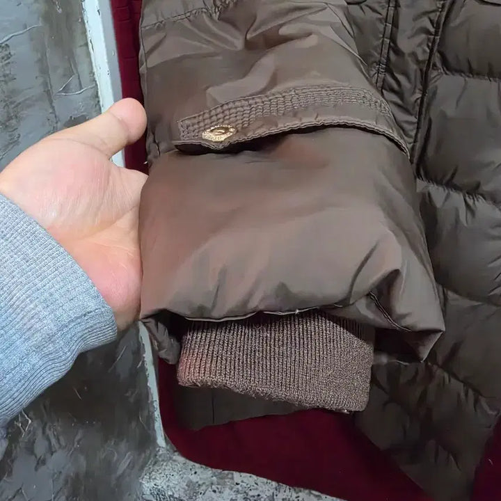 [BUNJANG] Max Mara Brown Long Hooded Padded Coat / 막스마라 브라운 롱 기장 후드 패딩 코트.   명/3