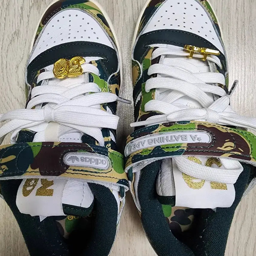 [BUNJANG] Adidas Forum BAPE Camo Sneakers / 아디다스 포럼 BAPE 카모 운동화 220