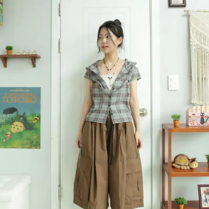 [BUNJANG] Magie Wide Cargo Pants Brown / 마지 magie 와이드 카고 팬츠 브라운