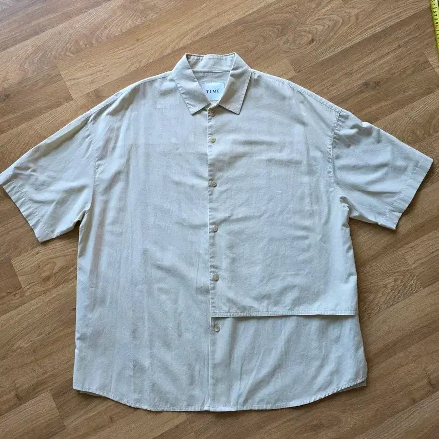 [SOLD OUT] 한섬 타임옴므 면 마 베이지 셔츠 110