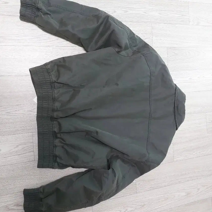 [BUNJANG] Zara Waxed Effect Washed Jacket Khaki M / 자라 왁스드 이펙트 워시드 자켓 카키 M