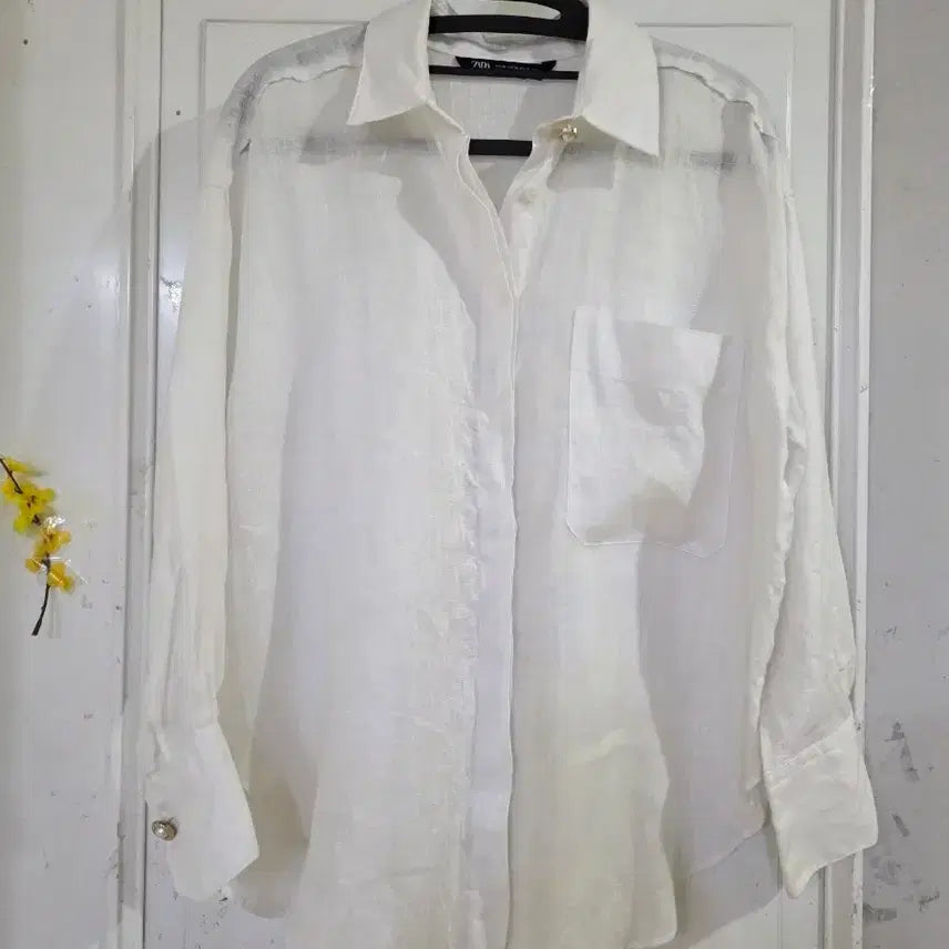 [BUNJANG] ZARA Summer White Shirt / 여름 자라 고급스런  남방셔츠  깨끗해요  가슴단면57