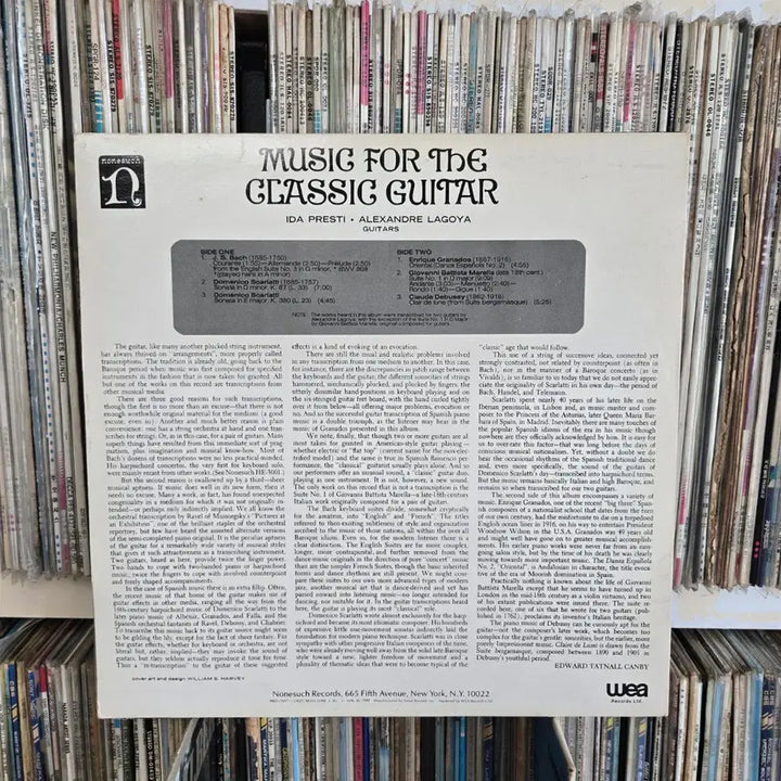 [BUNJANG] Classical Guitar Music LP Vinyl Record (Mint Condition) / 클래식 기타 연주곡 LP판 민트급