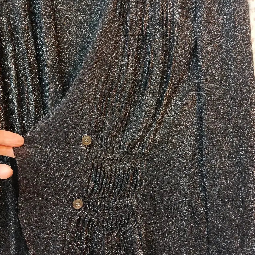 [BUNJANG] MINE Black Pearl Cardigan / MINE 블랙 펄 가디건 90
