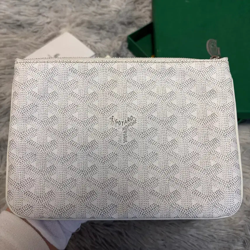[BUNJANG] Goyard Saint Pierre PM Clutch Bag White / 고야드 세나pm 클러치백 풀구성 새상품급