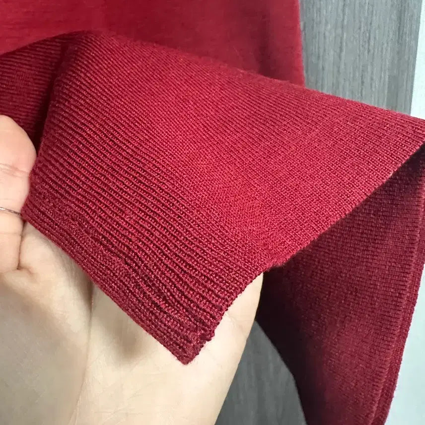 [BUNJANG] Knit Dress Burgundy / S) 니트 원피스