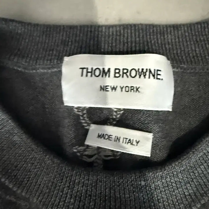 [BUNJANG] Thom Browne Stickman Knit Pullover Gray / 톰브라운 스틱맨 니트 풀오버 회색