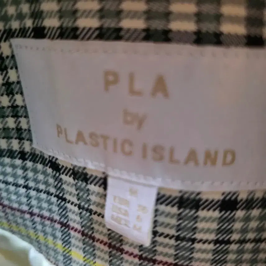 [BUNJANG] Plastic Island Check Double Jacket / 플라스틱아일랜드 체크 더블 자켓