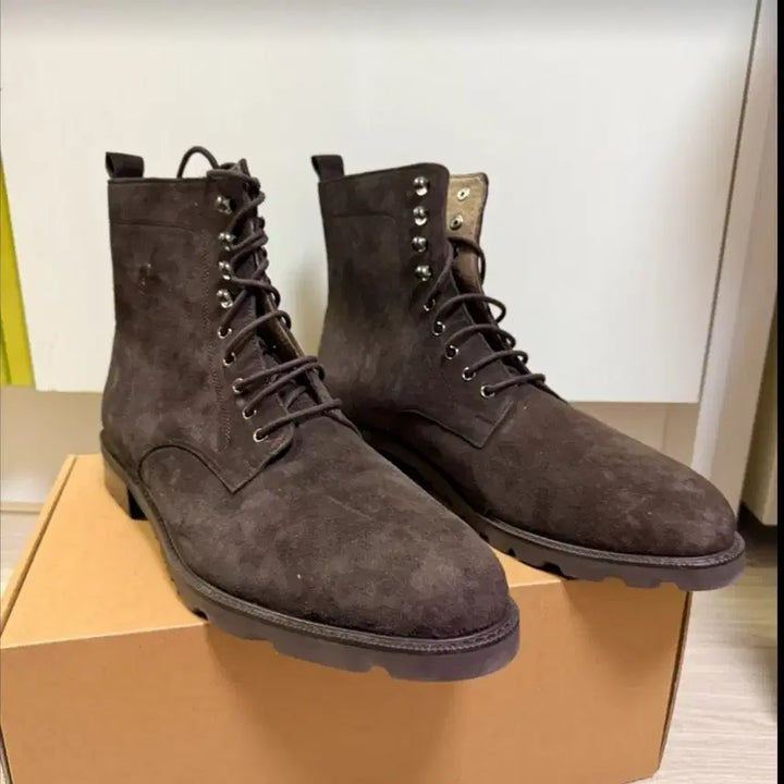 [BUNJANG] Custom Mood Suede Boots 290 / 커스텀무드 수제화, 스웨이드 부츠 290
