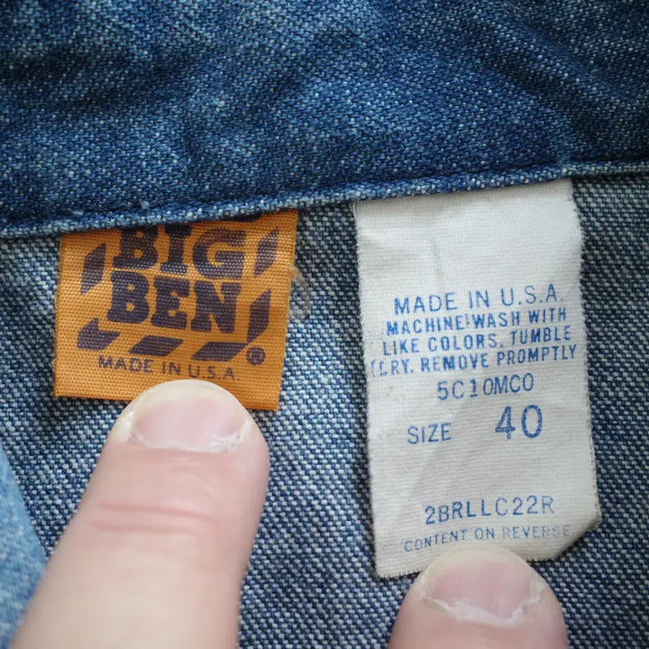[SOLD OUT] 70s 빈티지 빅벤(BIG BEN) 데님 초어 자켓 40사이즈