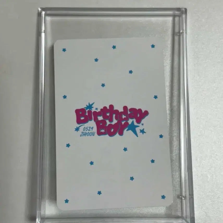 [SOLD OUT] 박지훈 2025 생일 카페 birthday boy 밀크글라스 포카