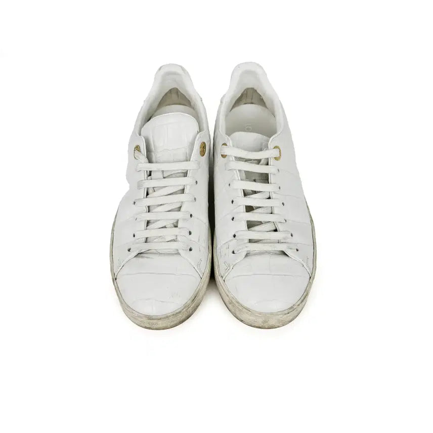 [BUNJANG] Louis Vuitton Frontrow White Leather Sneakers Size 35.5 / [35.5]루이비통 프론트로우 화이트 스니커즈