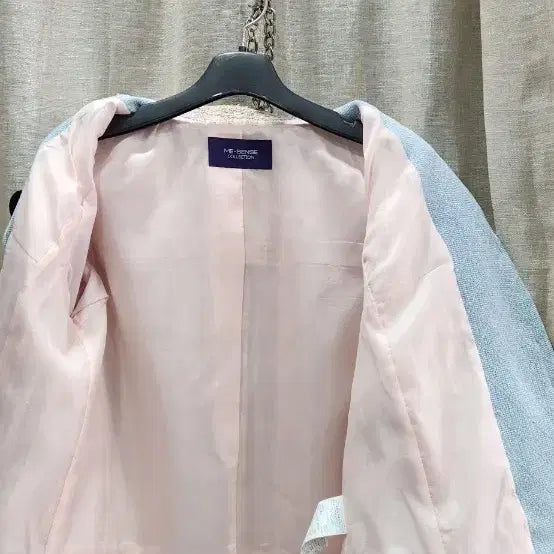 [BUNJANG] Misense Pink Tweed Jacket (Size 55) / 미센스 핑크 트위드자켓55