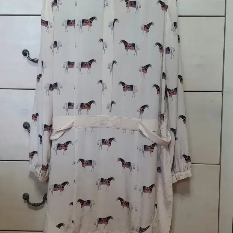 [BUNJANG] Long Shirt Blouse / 롱 셔츠 블라우스