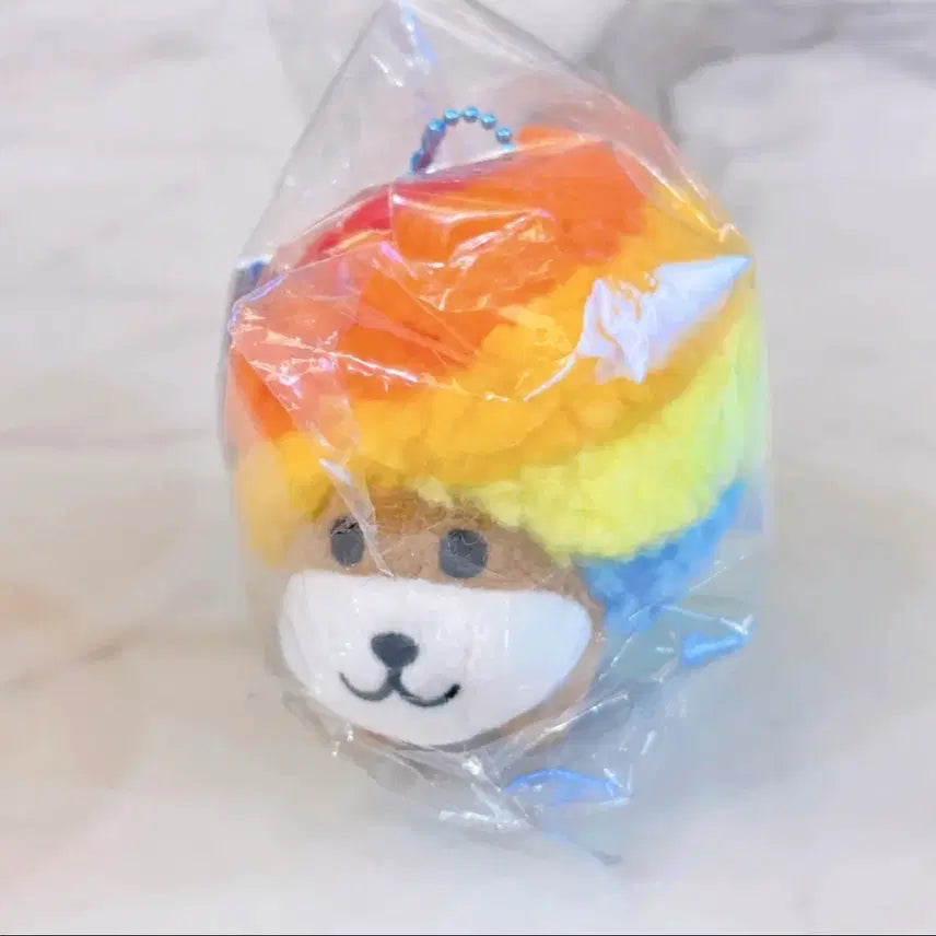 [BUNJANG] Sanrio Afuro Ken Plush Keyring / 산리오 san-x 아프로켄 인형 키링 새상품