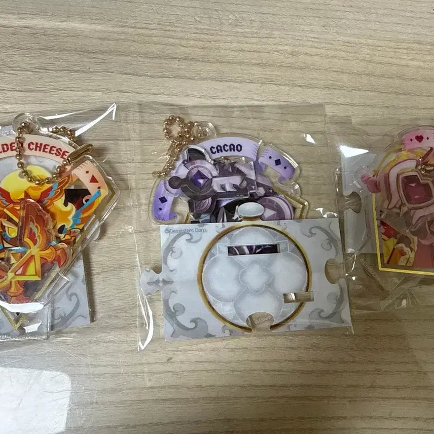 [BUNJANG] Cookie Run Ancient Acrylic Stand Keyring Bundle Set / 쿠키런 에이션트 아크릴 스탠드 키링 닼카, 골치, 홀베