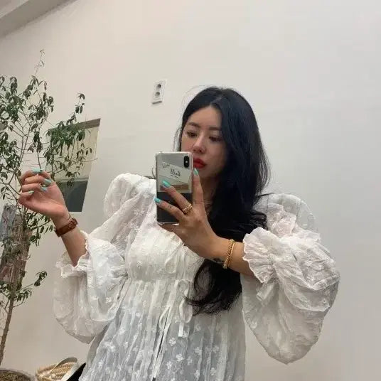 [BUNJANG] Bel 201 Jane Ribbon Blouse / 벨201 제인리본 블라우스