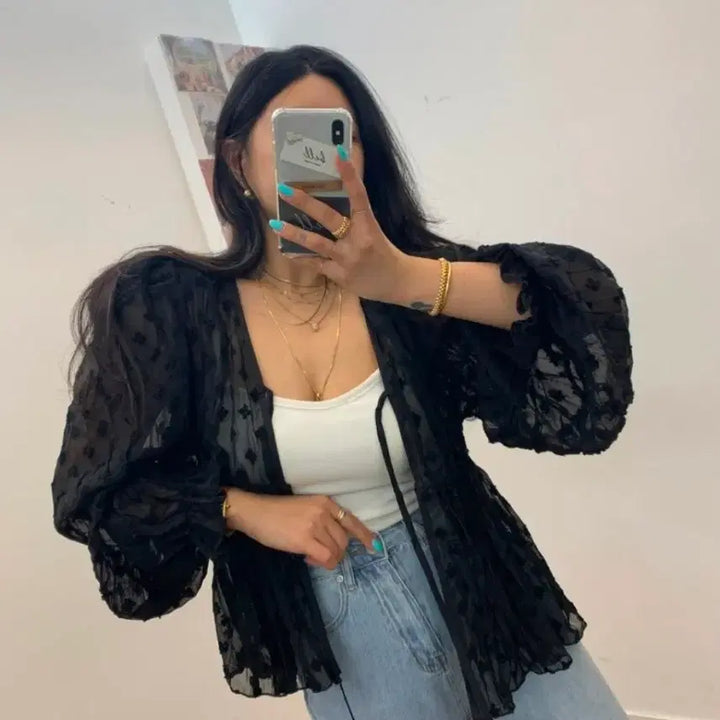 [BUNJANG] Bel 201 Jane Ribbon Blouse / 벨201 제인리본 블라우스