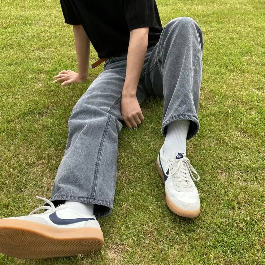 [BUNJANG] PLAC 051 Black Denim Jeans / Plac 051 흑청 데님