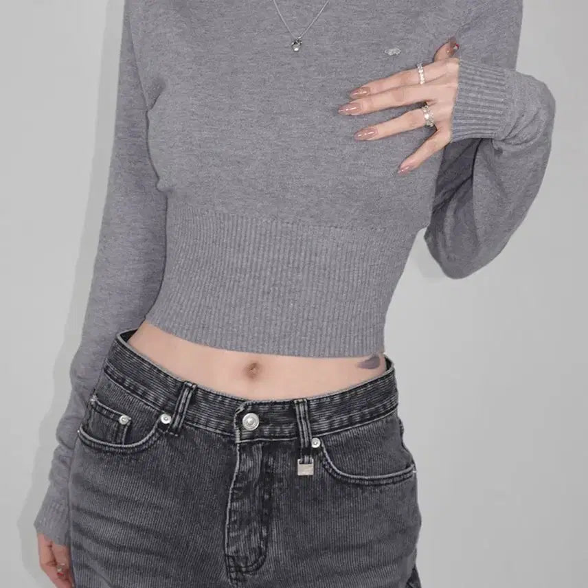 [BUNJANG] Pale Jade Fitted Rayon Knit Top / (새상품) 페일제이드 피티드 레이온 니트 블랙