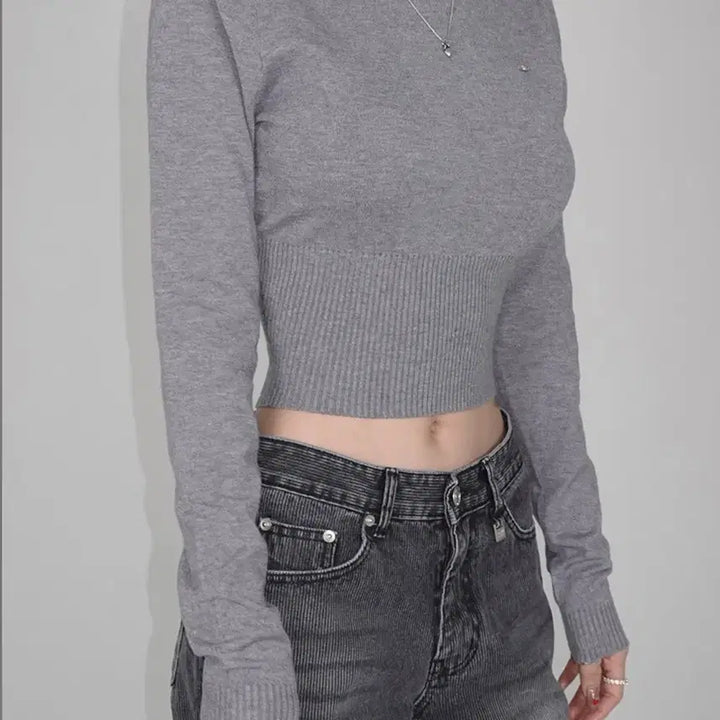 [BUNJANG] Pale Jade Fitted Rayon Knit Top / (새상품) 페일제이드 피티드 레이온 니트 블랙