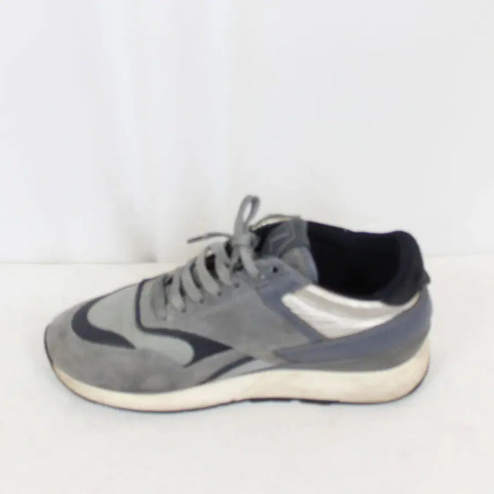 [BUNJANG] Z Zegna Metallic Silver Gray Sneakers / [정품] 제냐 Z-제냐 남성 럭셔리 스니커즈 (260) 상상샵