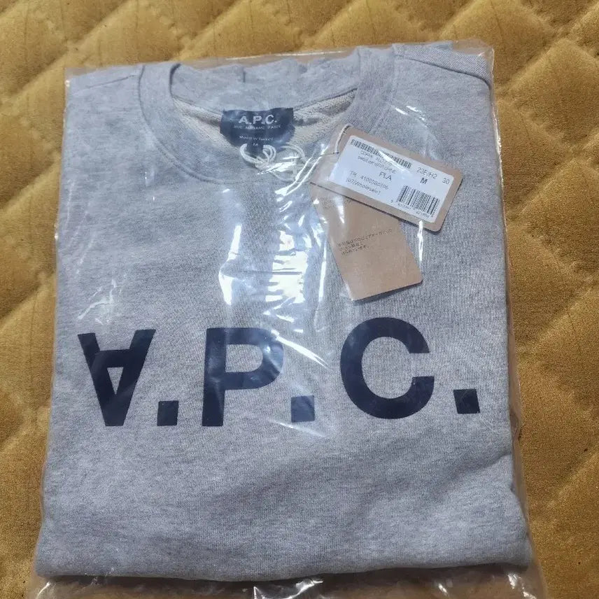 [SOLD OUT] A.P.C. 로고 맨투맨 티셔츠 M 회색