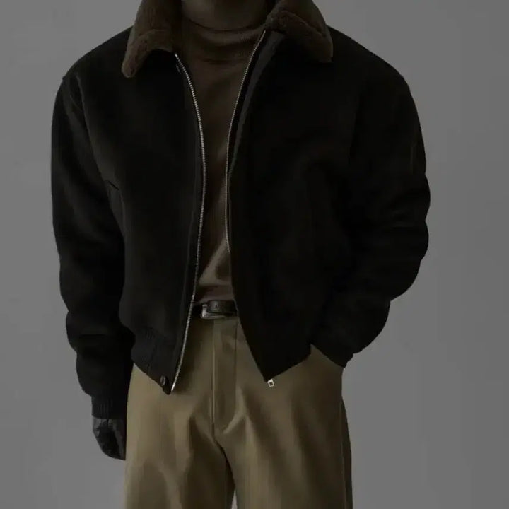 [BUNJANG] Bauro Suede Crop Mustang Jacket / 바우로 스웨이드 크롭 무스탕