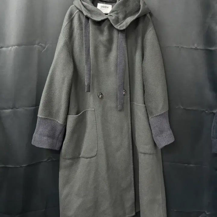 [BUNJANG] System Mohair Hooded Coat / 시스템 정품 모헤어 신형 후드코트