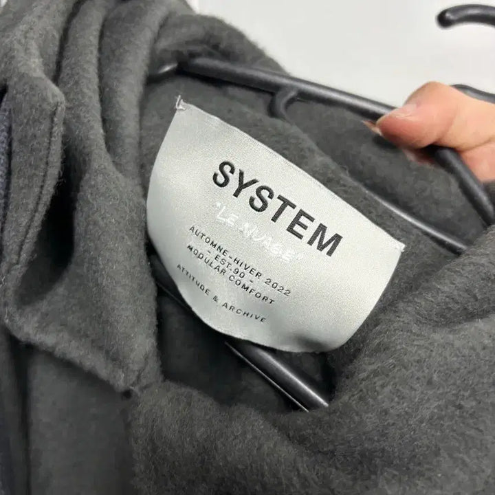 [BUNJANG] System Mohair Hooded Coat / 시스템 정품 모헤어 신형 후드코트