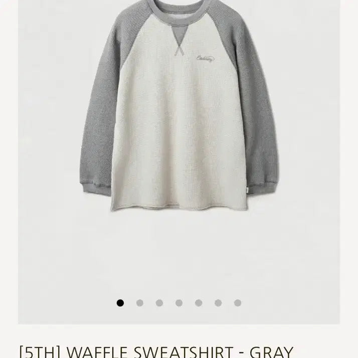 [SOLD OUT] 게드 GED WAFFLE SWEATSHIRT - GRAY