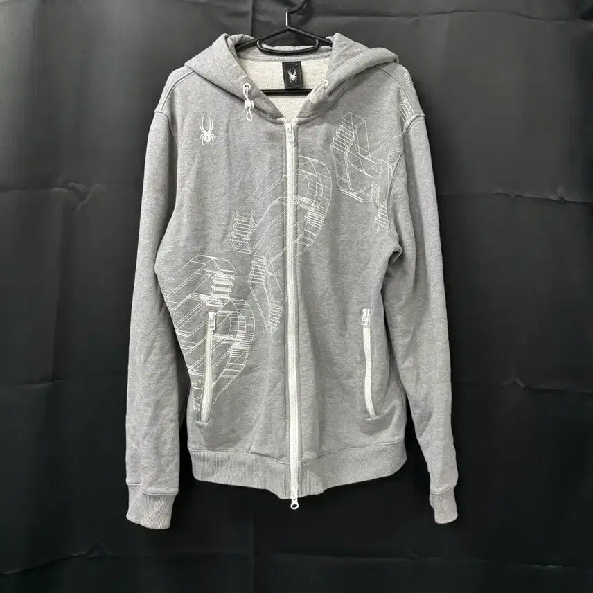 [BUNJANG] Spider Hooded Zip-up Jacket / 스파이더 정품 후드집업