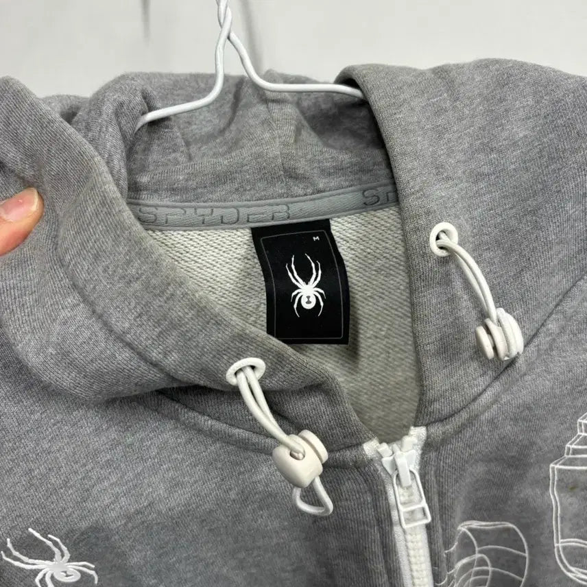 [BUNJANG] Spider Hooded Zip-up Jacket / 스파이더 정품 후드집업