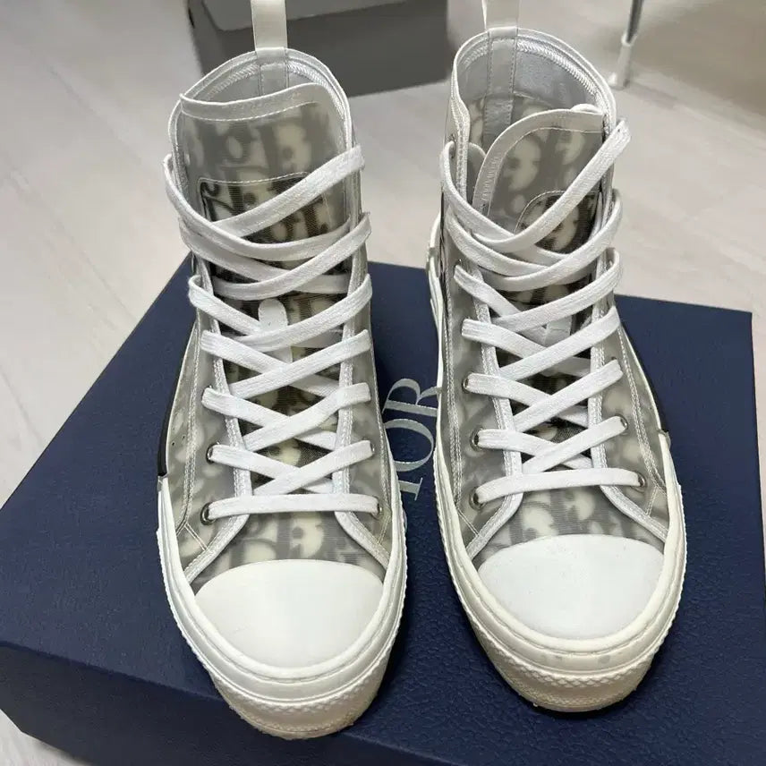 [BUNJANG] Dior B23 Oblique High-Top Sneakers Size 42 / 디올 오블리크 하이탑 42사이즈