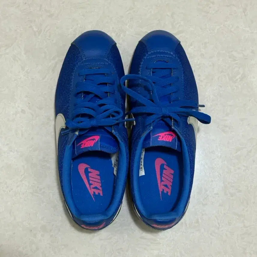 [BUNJANG] Nike Cortez Blue Silver Sneakers / 나이키 코르테즈 블루 실버 225