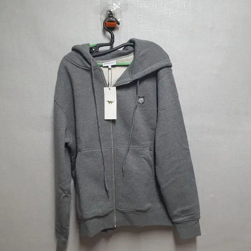 [BUNJANG] Maison Kitsune Fox Head Hoodie Gray M / 메종키츠네 폭스 헤드 후드집업 그레이m