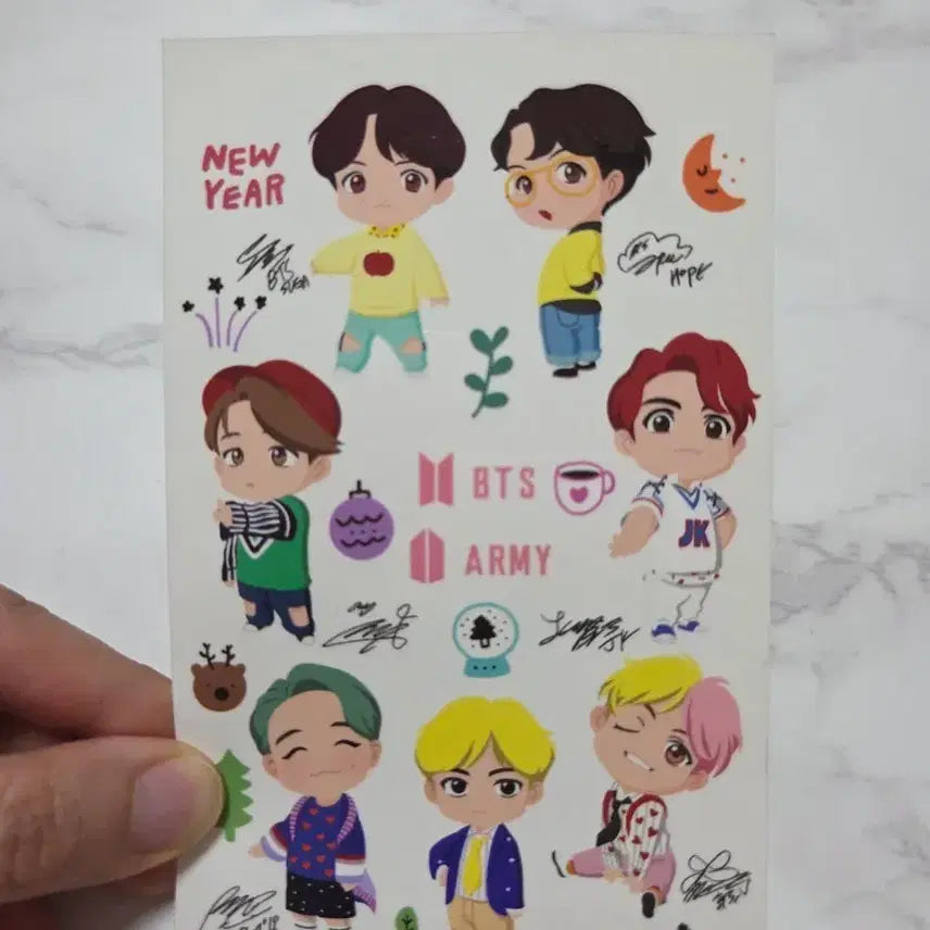 [BUNJANG] BTS New Year Sticker / BTS 방탄소년단 뉴이어 스티커