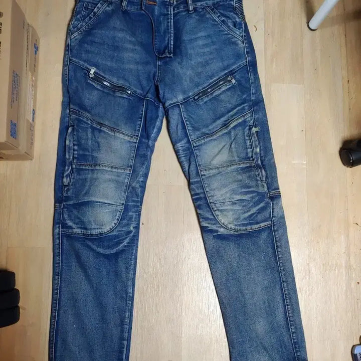 [BUNJANG] Bolero Biker Jeans 34 / 바이커진 중청 34 볼레로 보호구 정품 배달용품