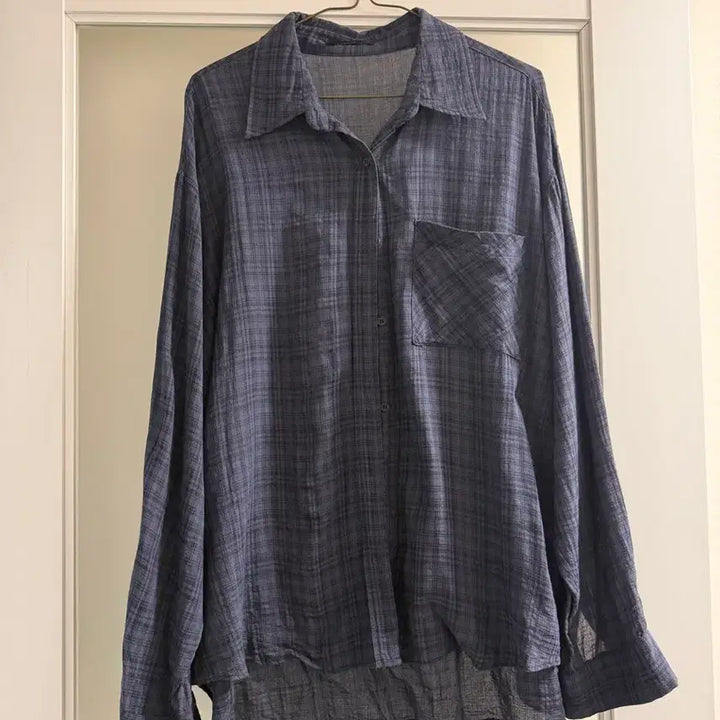 [SOLD OUT] 김아홉 프리 레이온 셔츠 네이비F