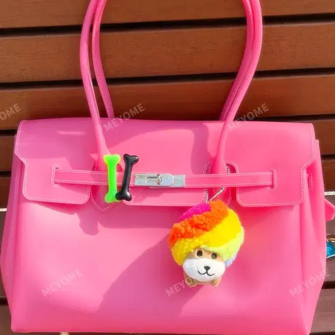 [BUNJANG] Hot Pink Jelly Birkin Bag / 핫핑크 젤리버킨