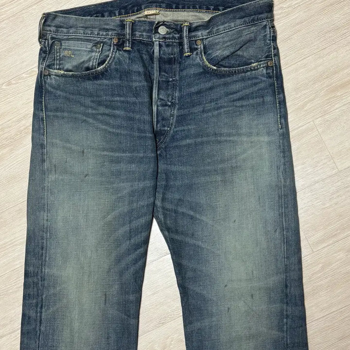 [BUNJANG] RRL Selvedge Denim Jeans / RRL 셔틀 우븐 셀비지 스트레이트 레그 데님 팬츠