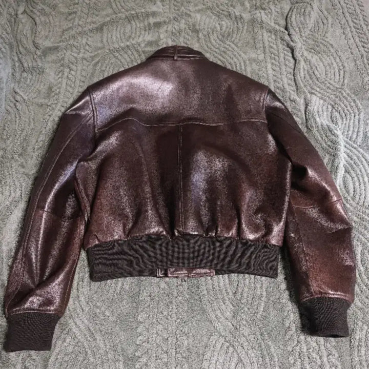 [SOLD OUT] 노이어 고트 스킨 레더 크롭 자켓(브라운) 54사이즈