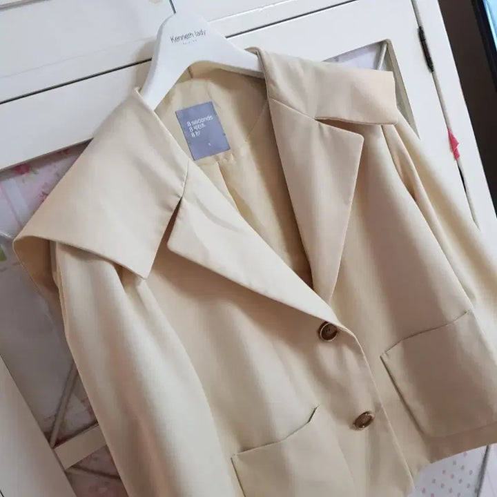 [BUNJANG] 8 Seconds Spring Jacket (Ivory) - Size 55-66 / 에잇세컨즈 봄자켓/55-66