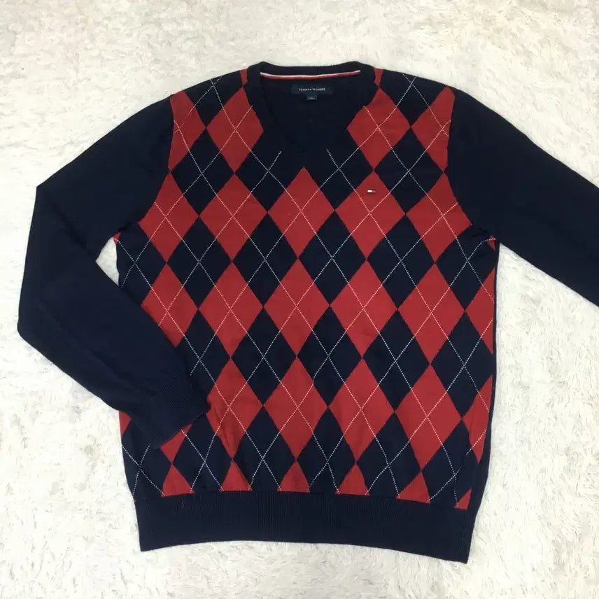 [SOLD OUT] 타미 아가일 라운드넥니트 만원샵 DD14