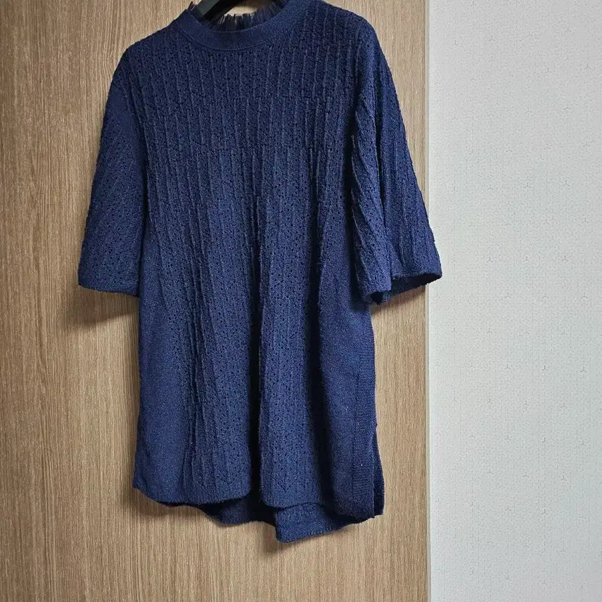 [BUNJANG] System Neckelace Short-Sleeved Knit / ㅣ한섬 시스템 넥레이스 반팔니트ㅣ