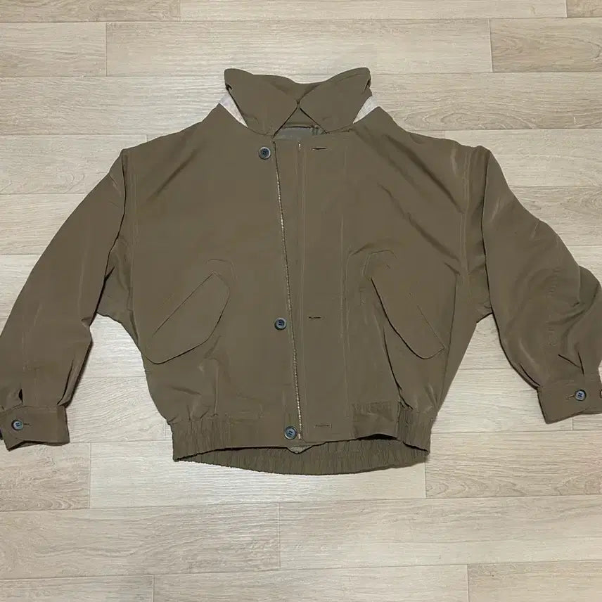 [BUNJANG] Filament Khaki Blouson Jacket / 카키색 블루종 스타일 자켓 필라멘트
