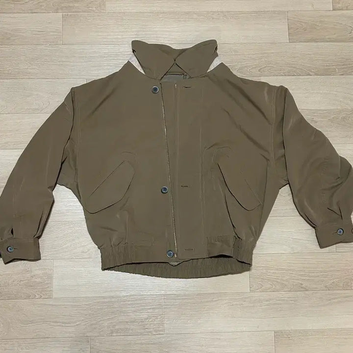[BUNJANG] Filament Khaki Blouson Jacket / 카키색 블루종 스타일 자켓 필라멘트