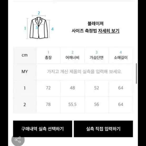 [BUNJANG] BLUR 1.0 Blazer Jacket Navy / [2] BLUR 블러 1.0 블레이저 자켓 네이비