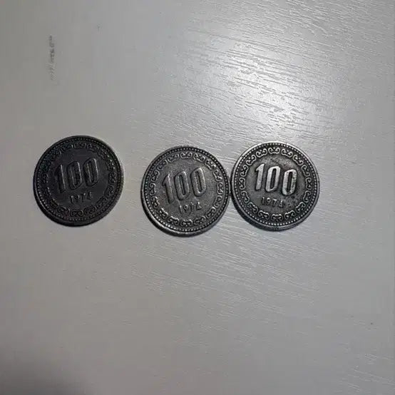[SOLD OUT] 1974년 발행 100원 동전 일괄